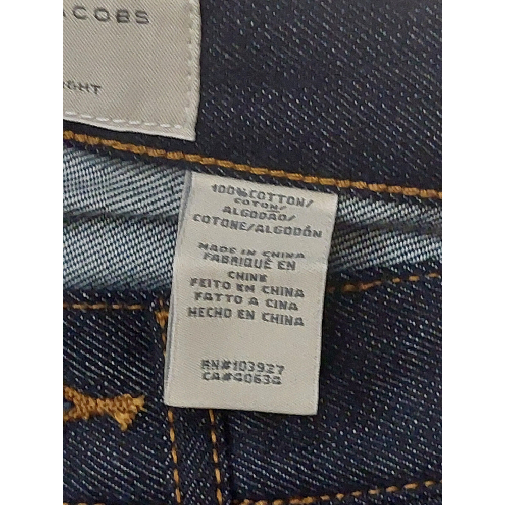 NEW MARC by MARC JACOBS MJ 110 Low Rise Slim Straight Leg Blue Jeans 28x34 - Picture 16 of 16
